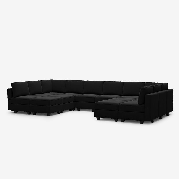 Belffin 14 Seats + 12 Sides Modular Velvet Sofa with Storage Seat