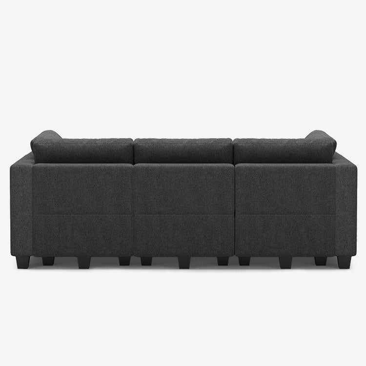 Belffin 6 Seats + 7 Sides Modular Weave Sleeper Sofa with Storage Seat