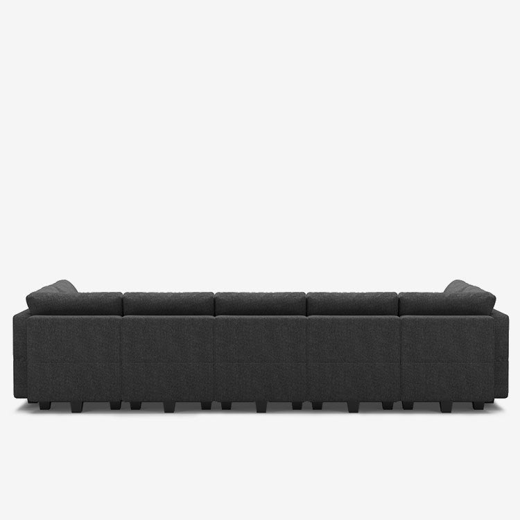 Belffin 12 Seats + 9 Sides Modular Weave Sofa with Storage Seat