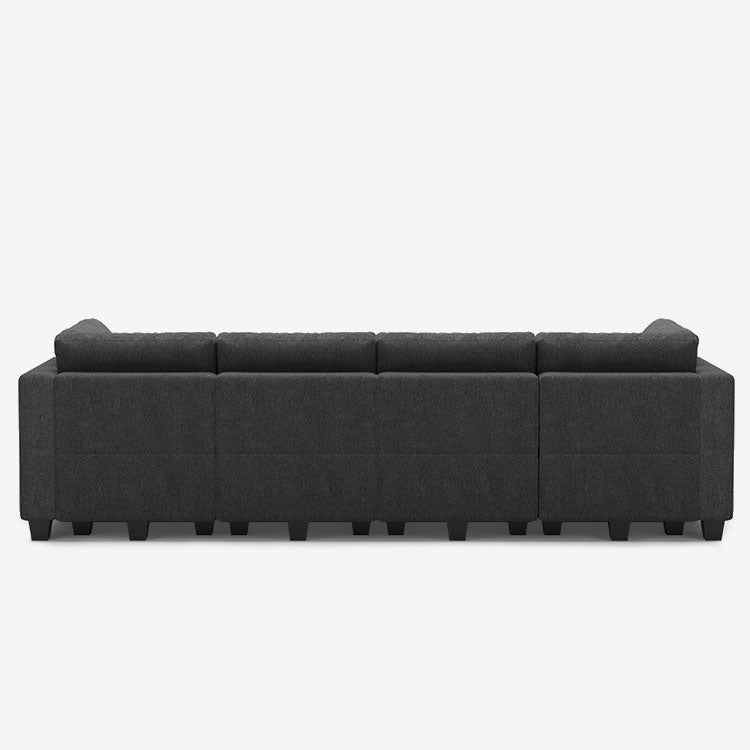 Belffin 6 Seats + 8 Sides Modular Weave Sofa with Storage Seat