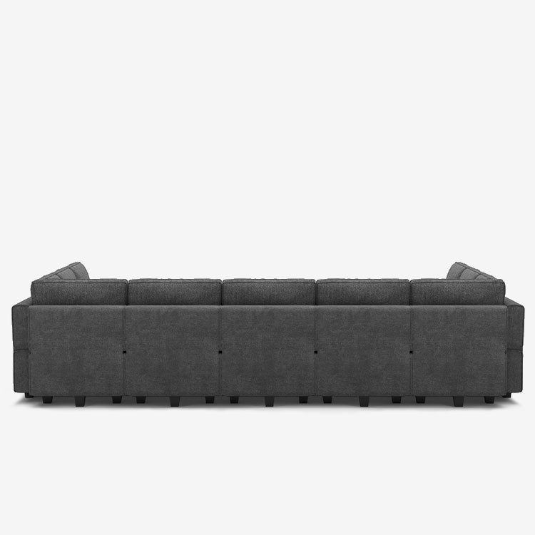 Belffin 12 Seats + 11 Sides Modular Terry Sleeper Sofa with Storage Seat