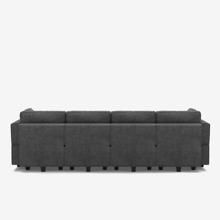 Canapé modulable Belffin 7 places + 6 côtés Terry avec siège de rangement