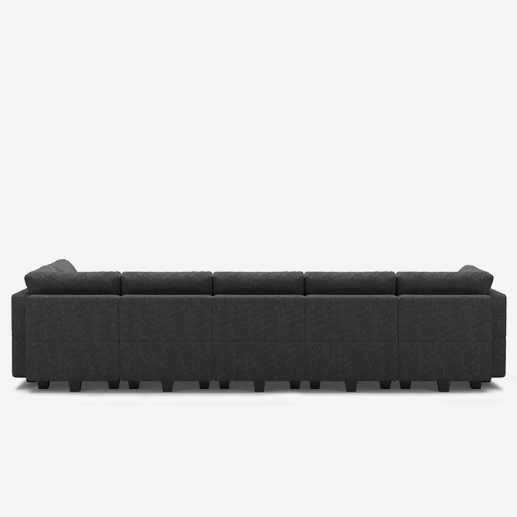 Belffin 9 Seats + 8 Sides Modular Weave Sofa with Storage Seat