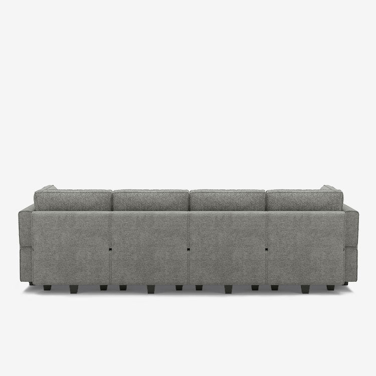 Canapé modulable Belffin 7 places + 6 côtés Terry avec siège de rangement