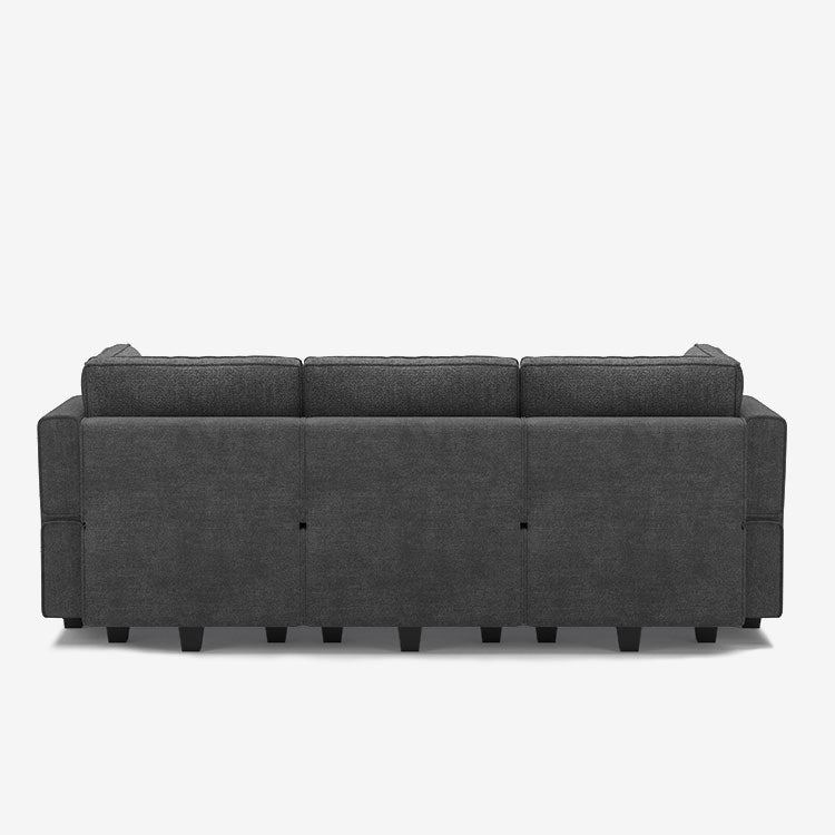 Belffin 6 Seats + 5 Sides Modular Terry Sleeper Sofa with Storage Seat