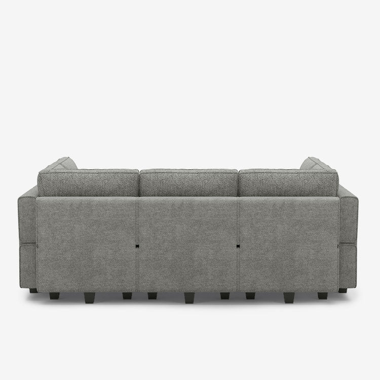 Belffin 9 Seats + 7 Sides Modular Terry Sleeper Sofa with Storage Seat