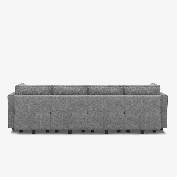 Belffin 8 Seats + 8 Sides Modular Terry Sleeper Sofa with Storage Seat
