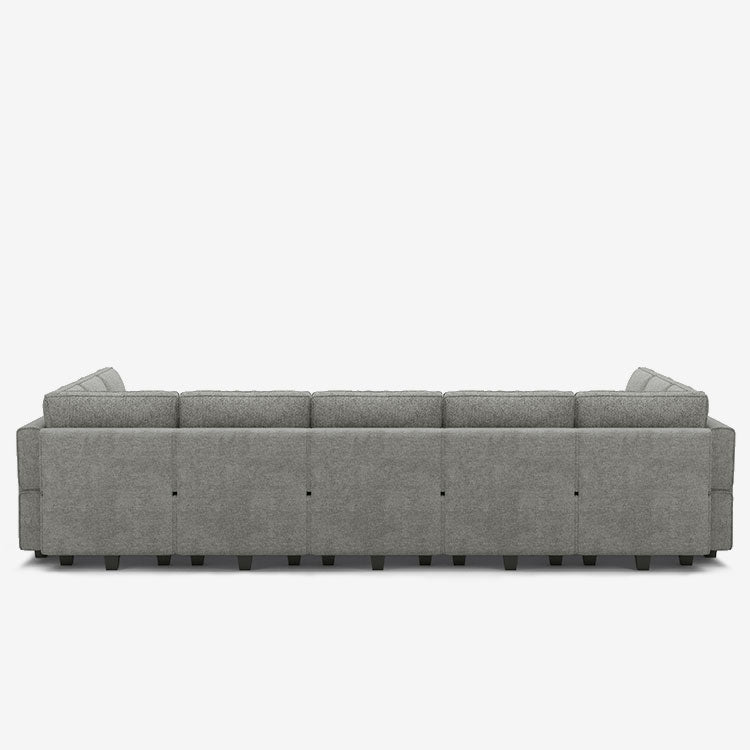 Belffin 12 Seats + 11 Sides Modular Terry Sleeper Sofa with Storage Seat