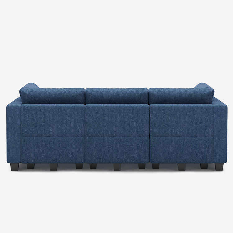 Belffin 6 Seats + 7 Sides Modular Weave Sleeper Sofa with Storage Seat