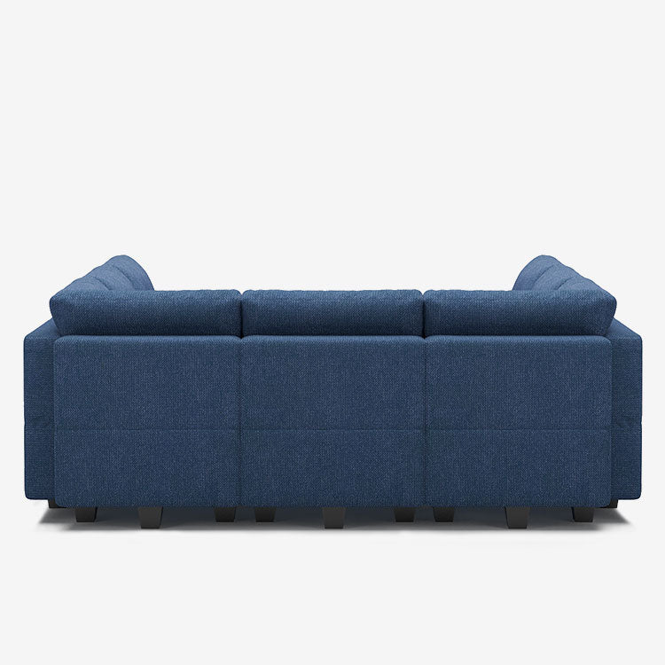 Belffin 9 Seats + 9 Sides Modular Weave Sofa with Storage Seat