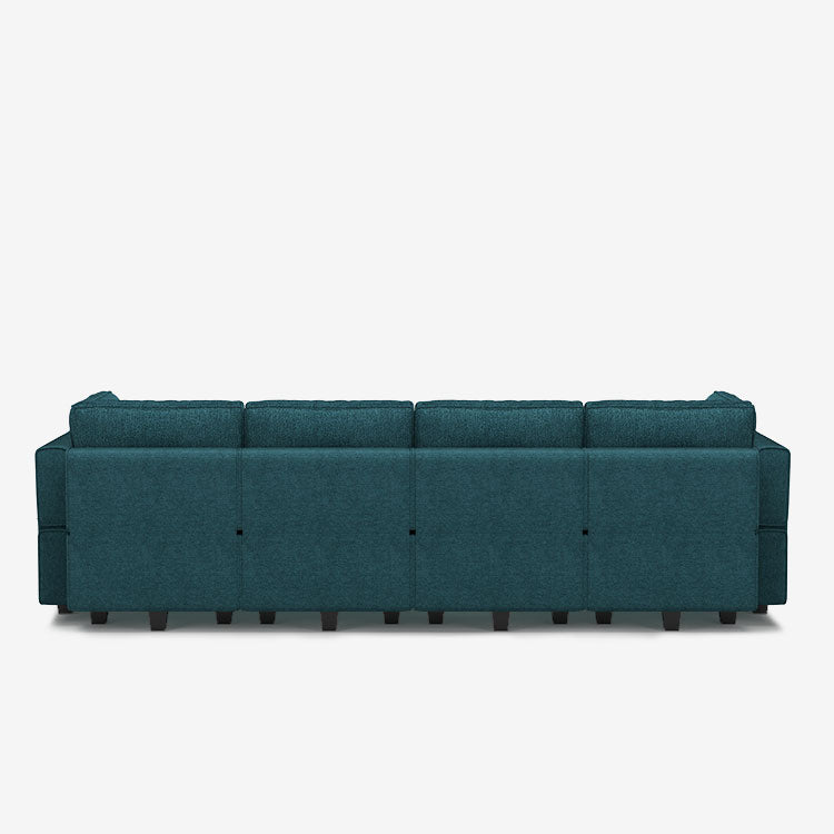 Belffin 8 Seats + 8 Sides Modular Terry Sleeper Sofa with Storage Seat
