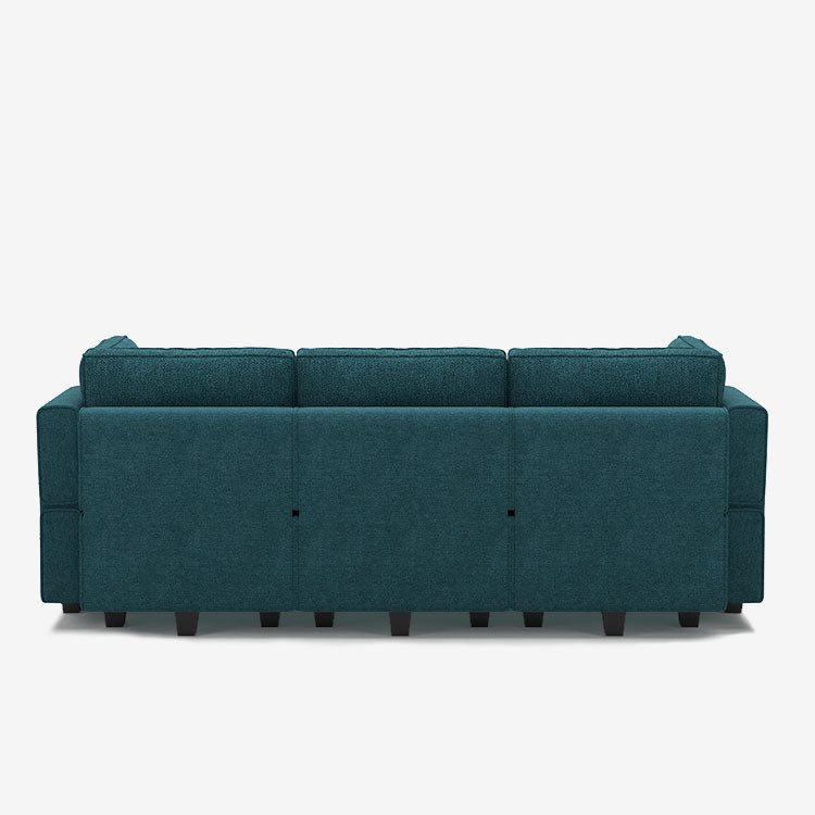 Belffin 6 Seats + 5 Sides Modular Terry Sleeper Sofa with Storage Seat