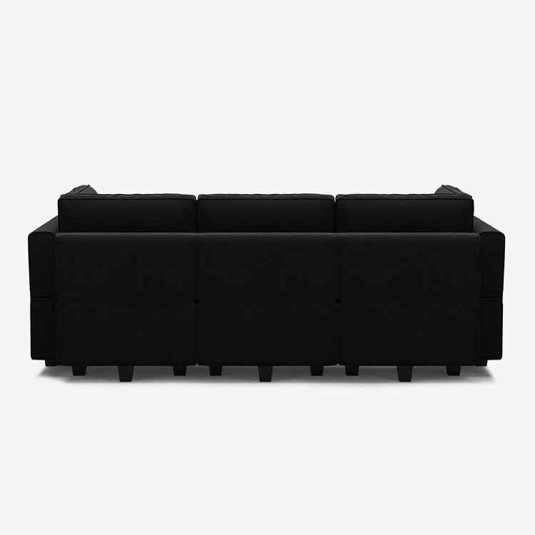 Belffin 6 Seats + 7 Sides Modular Velvet Sleeper Sofa with Storage Seat