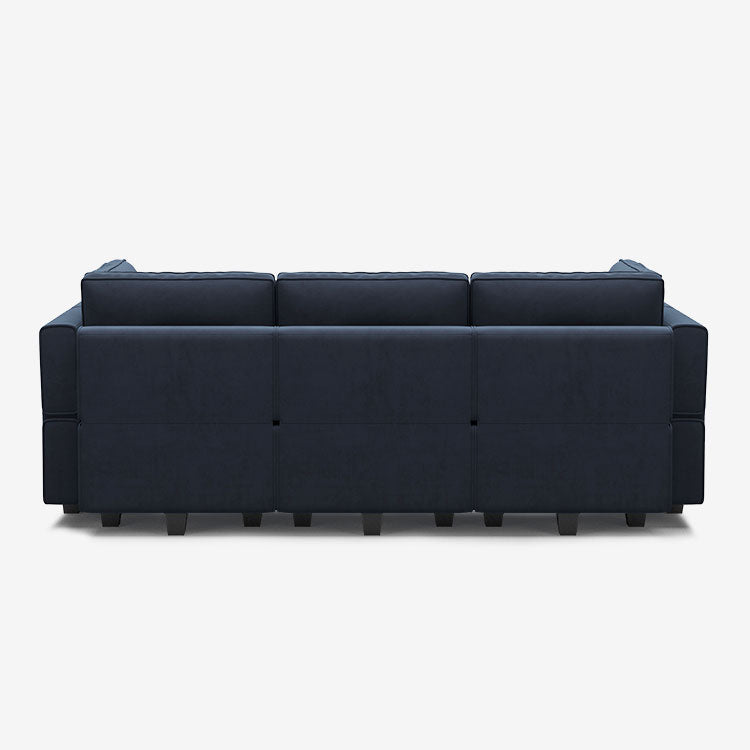 Belffin 6 Seats + 7 Sides Modular Velvet Sleeper Sofa with Storage Seat