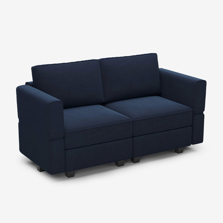 Belffin 2 Seats + 4 Sides Modular Velvet Loveseat Sofa
