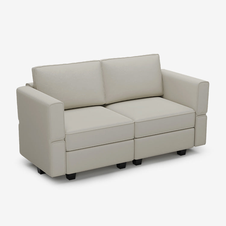 Belffin 2 Seats + 4 Sides Modular Velvet Loveseat Sofa