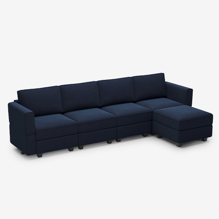 Belffin 5 Seats + 6 Sides Modular Velvet Sofa with Storage Seat