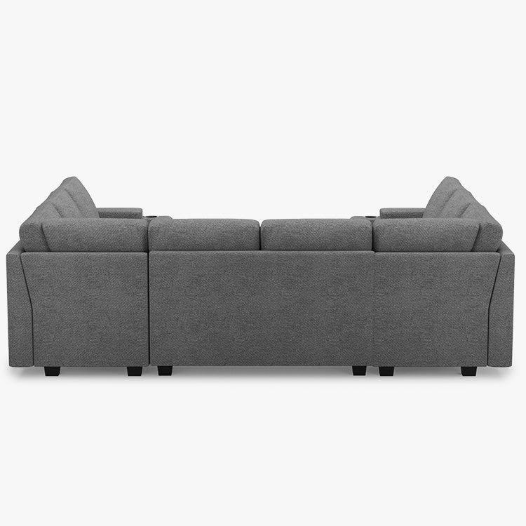 Belffin 8 Seater Modular Chenille Sofa