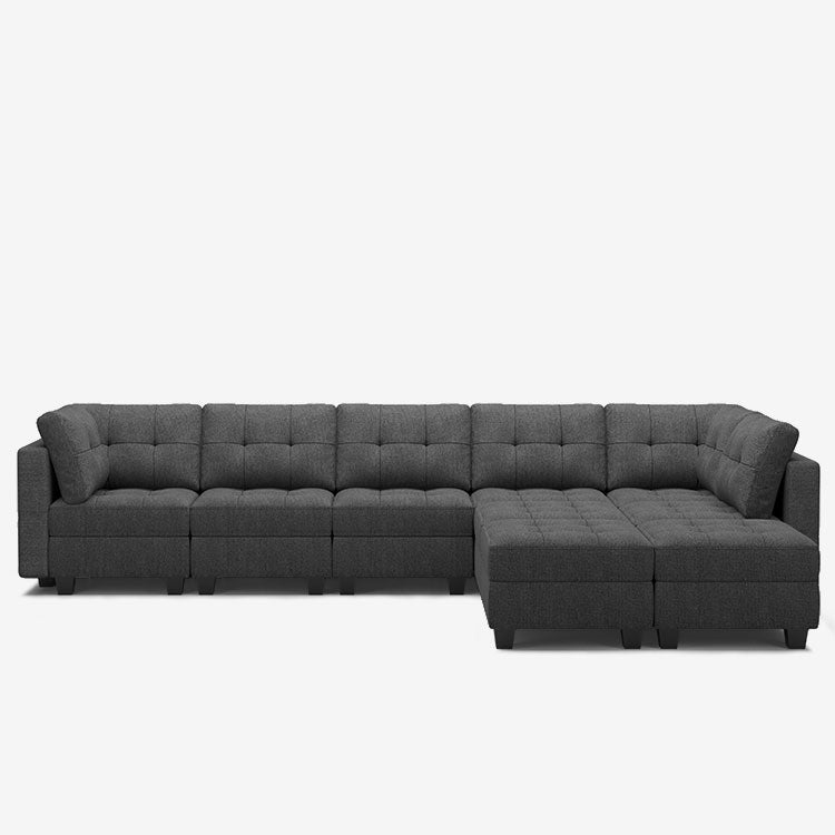 Belffin 9 Seats + 8 Sides Modular Weave Sofa with Storage Seat