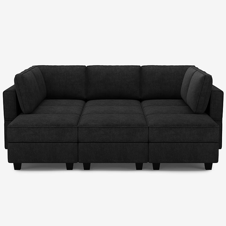 Belffin 9 Seats + 7 Sides Modular Terry Sleeper Sofa with Storage Seat
