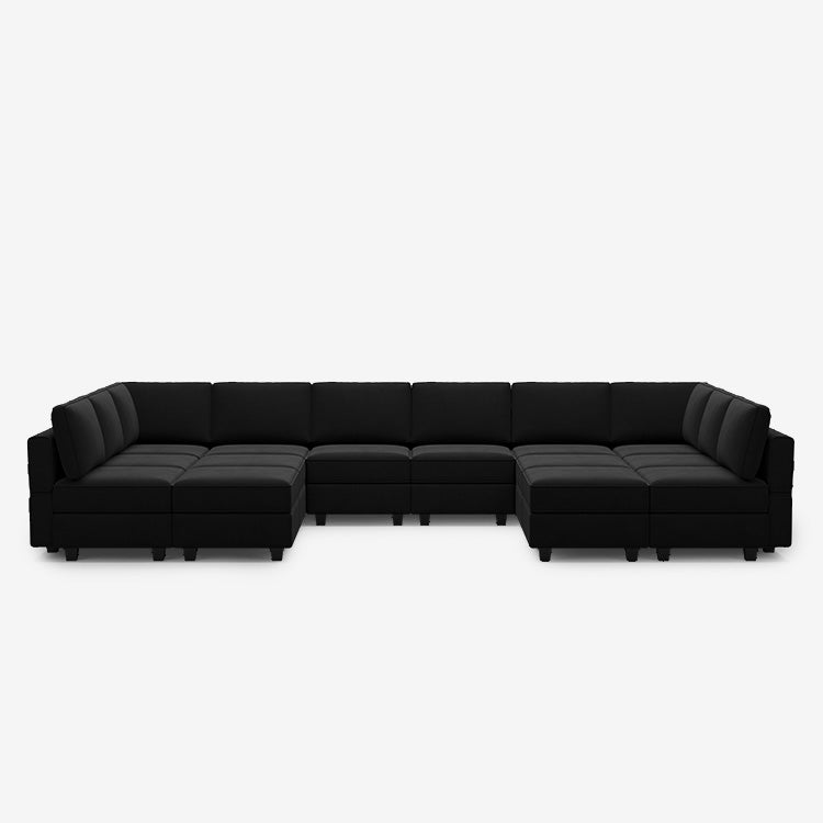 Belffin 14 Seats + 12 Sides Modular Velvet Sofa with Storage Seat