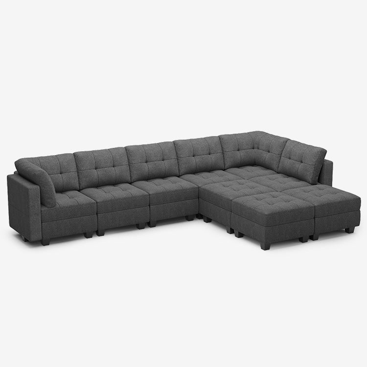 Belffin 9 Seats + 8 Sides Modular Weave Sofa with Storage Seat