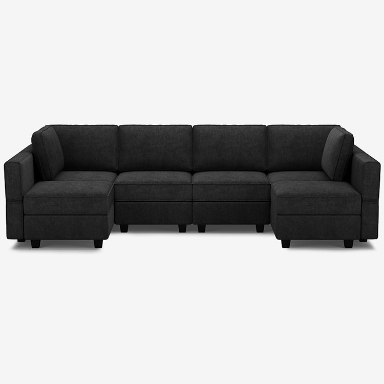 Belffin 6 Seats + 8 Sides Modular Terry Sofa with Storage Seat