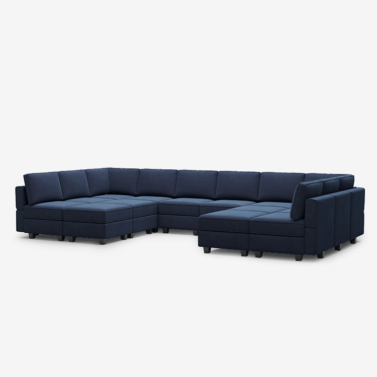 Belffin 14 Seats + 12 Sides Modular Velvet Sofa with Storage Seat