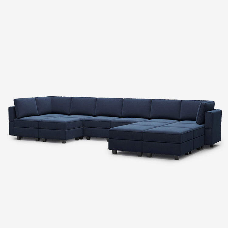 Belffin 12 Seats + 9 Sides Modular Velvet Sofa with Storage Seat