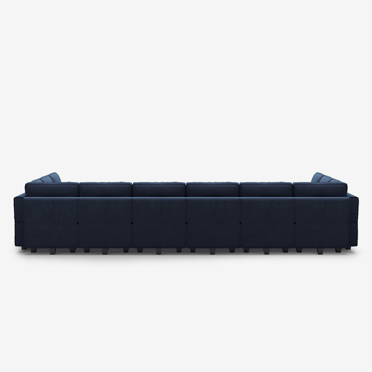 Belffin 14 Seats + 12 Sides Modular Velvet Sofa with Storage Seat