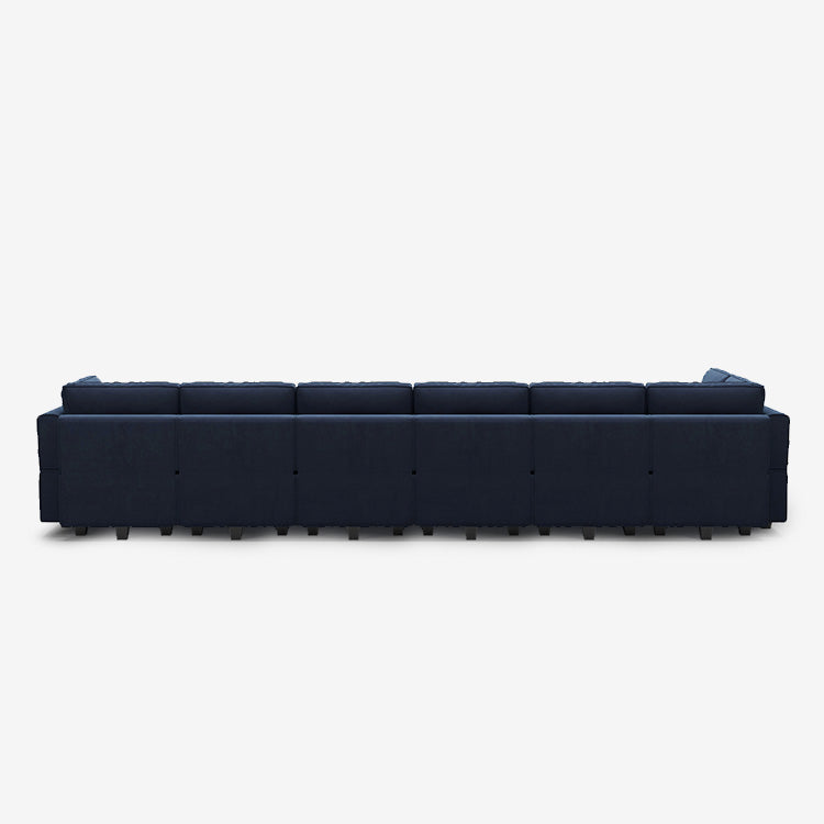 Belffin 12 Seats + 9 Sides Modular Velvet Sofa with Storage Seat