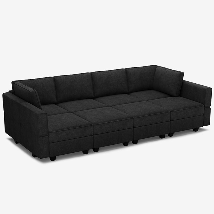 Belffin 8 Seats + 8 Sides Modular Terry Sleeper Sofa with Storage Seat