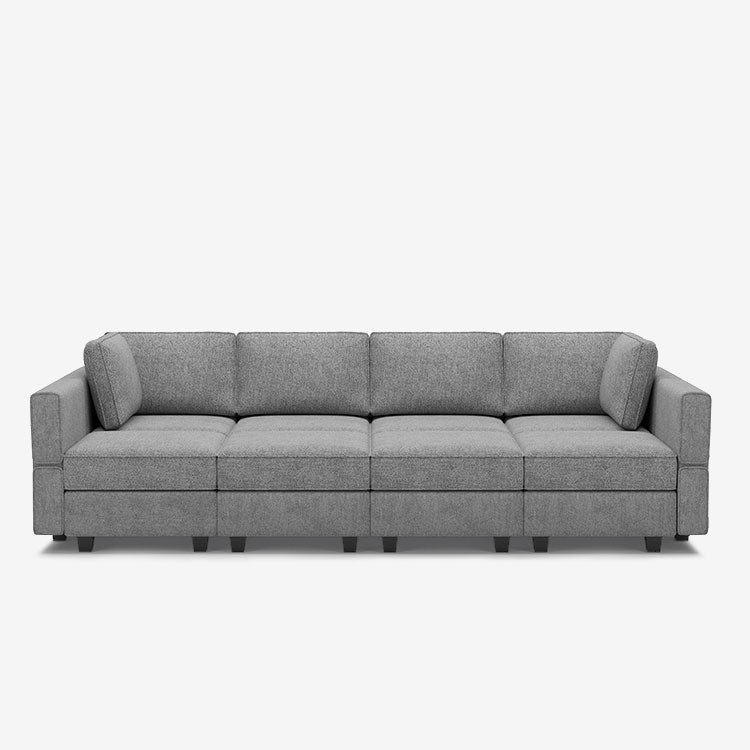 Belffin 8 Seats + 8 Sides Modular Terry Sleeper Sofa with Storage Seat