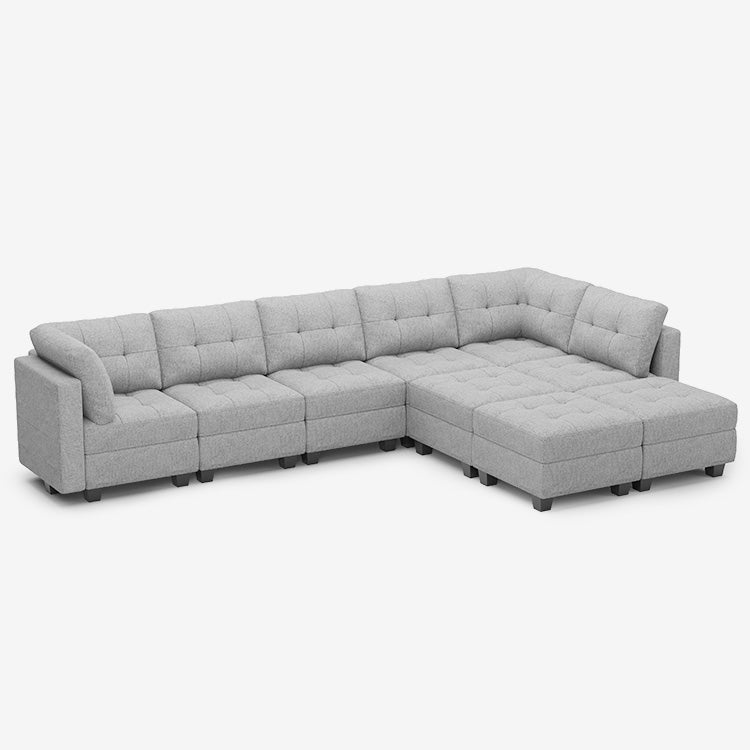 Belffin 9 Seats + 8 Sides Modular Weave Sofa with Storage Seat