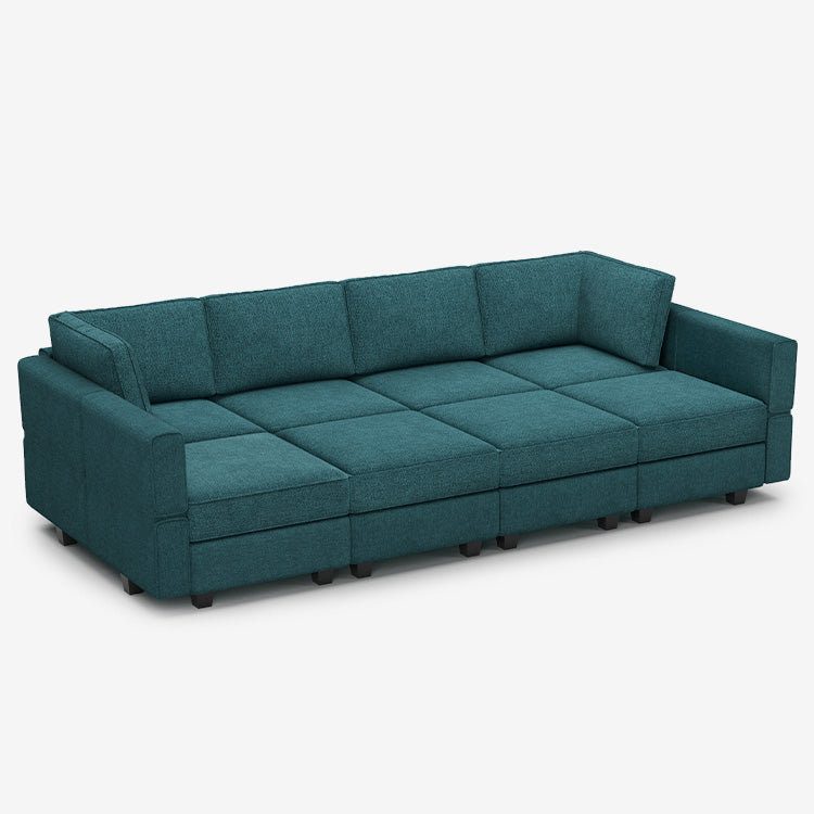 Belffin 8 Seats + 8 Sides Modular Terry Sleeper Sofa with Storage Seat