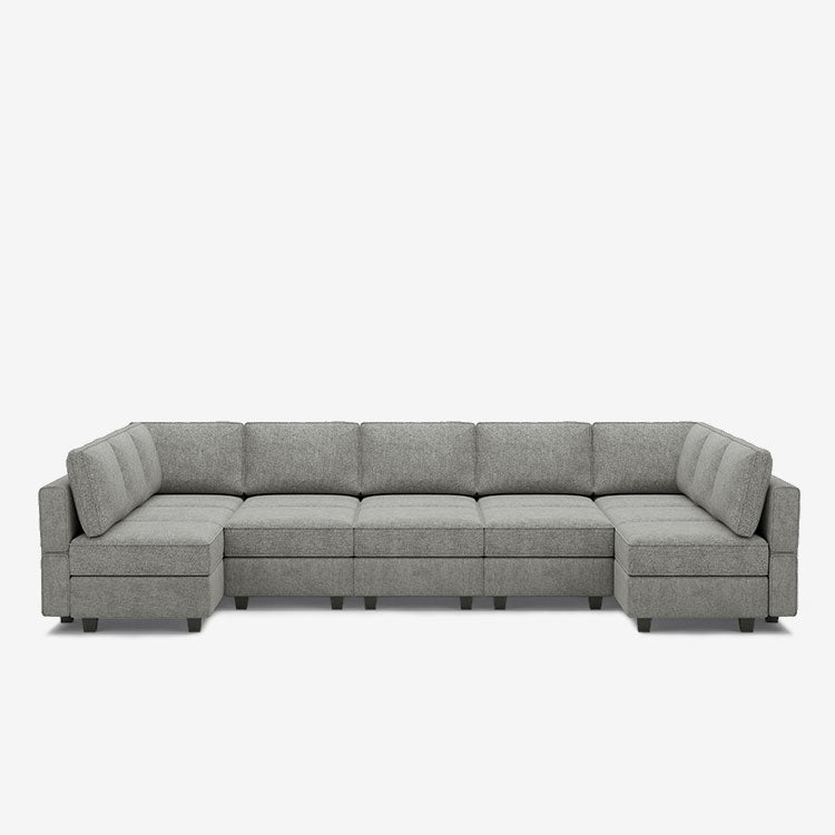 Belffin 12 Seats + 11 Sides Modular Terry Sleeper Sofa with Storage Seat