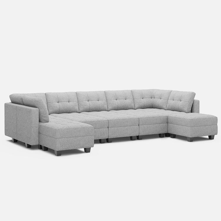 Belffin 12 Seats + 9 Sides Modular Weave Sofa with Storage Seat