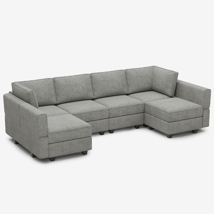 Belffin 6 Seats + 8 Sides Modular Terry Sofa with Storage Seat