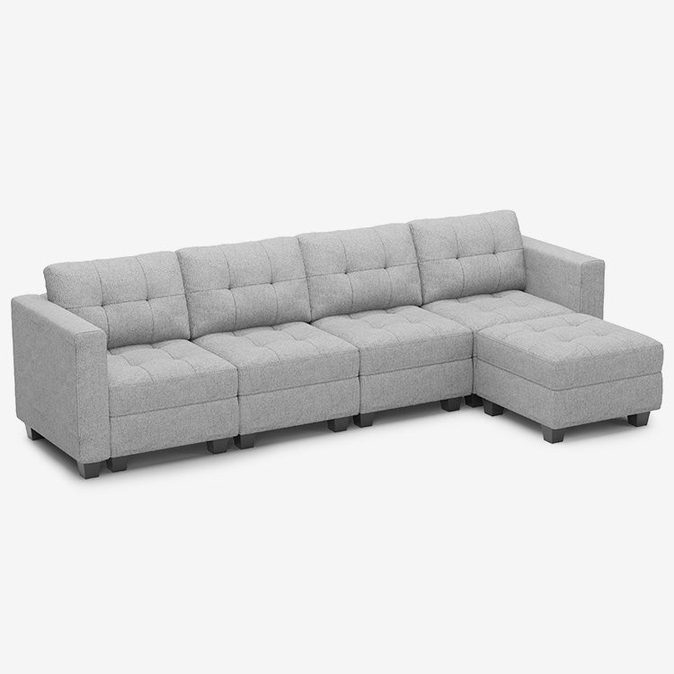 Belffin 5 Seats + 6 Sides Modular Weave Sofa with Storage Seat