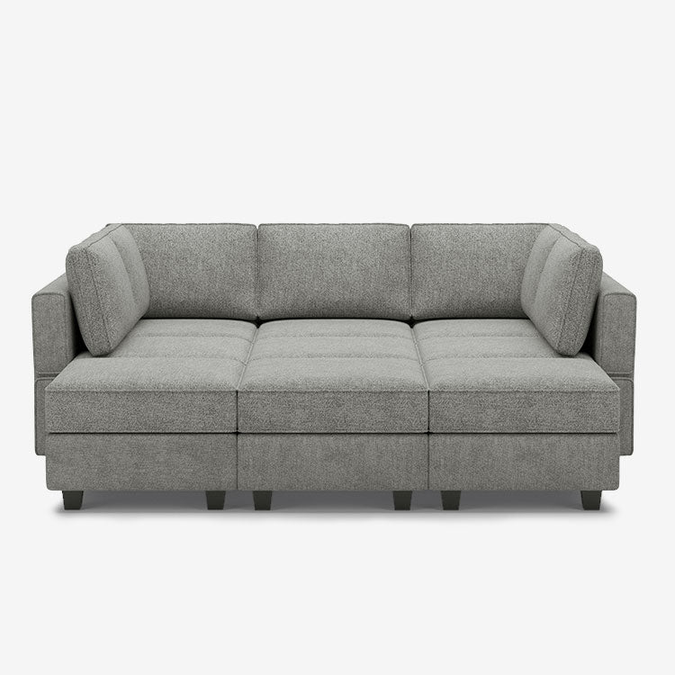 Belffin 9 Seats + 7 Sides Modular Terry Sleeper Sofa with Storage Seat