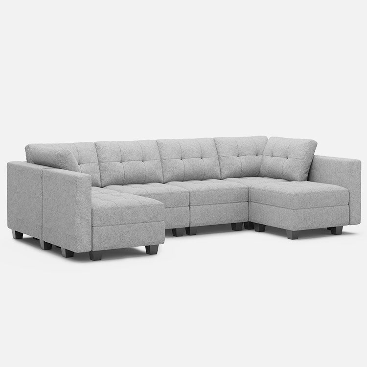 Belffin 6 Seats + 8 Sides Modular Weave Sofa with Storage Seat