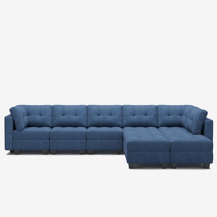 Belffin 9 Seats + 8 Sides Modular Weave Sofa with Storage Seat