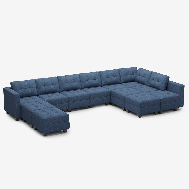 Belffin 12 Seats + 10 Sides Modular Weave Sofa with Storage Seat