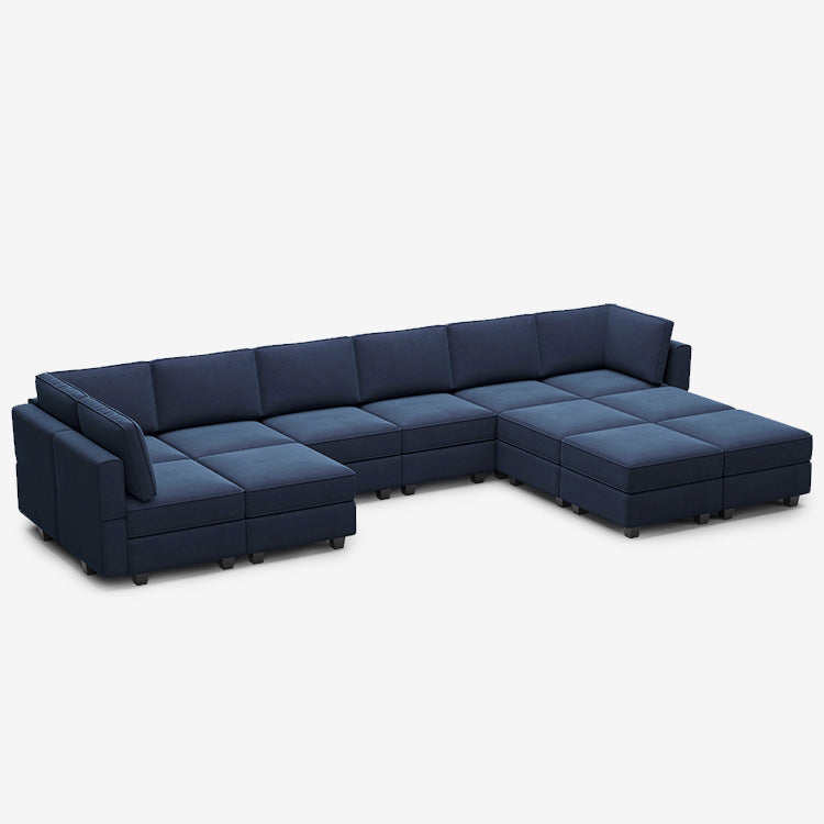 Belffin 12 Seats + 9 Sides Modular Velvet Sofa with Storage Seat