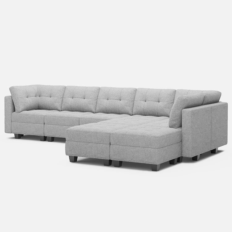 Belffin 9 Seats + 8 Sides Modular Weave Sofa with Storage Seat