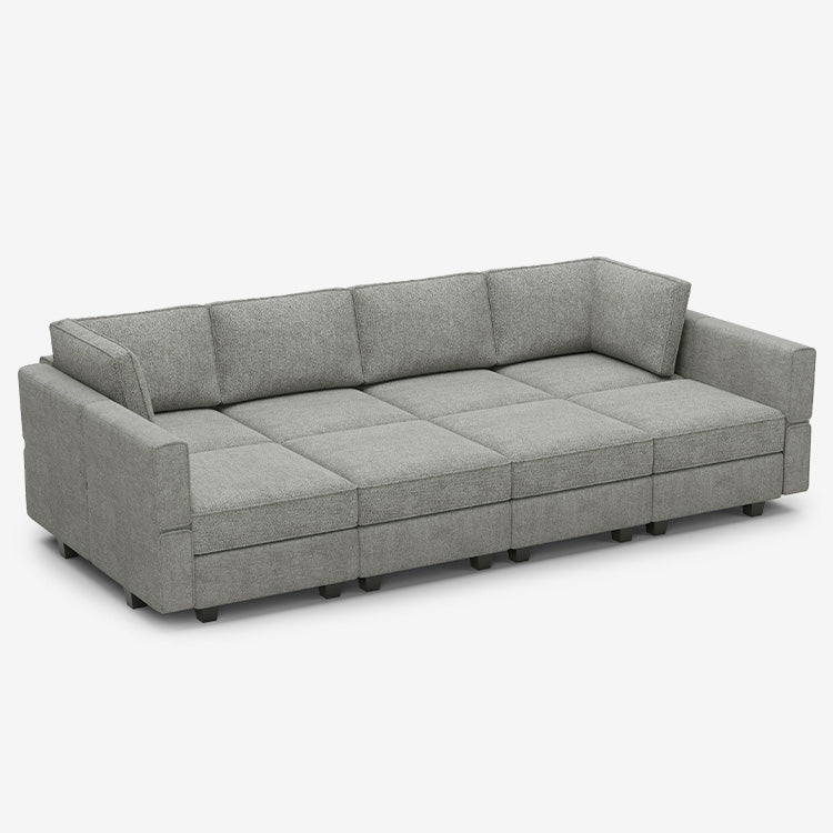 Belffin 8 Seats + 8 Sides Modular Terry Sleeper Sofa with Storage Seat