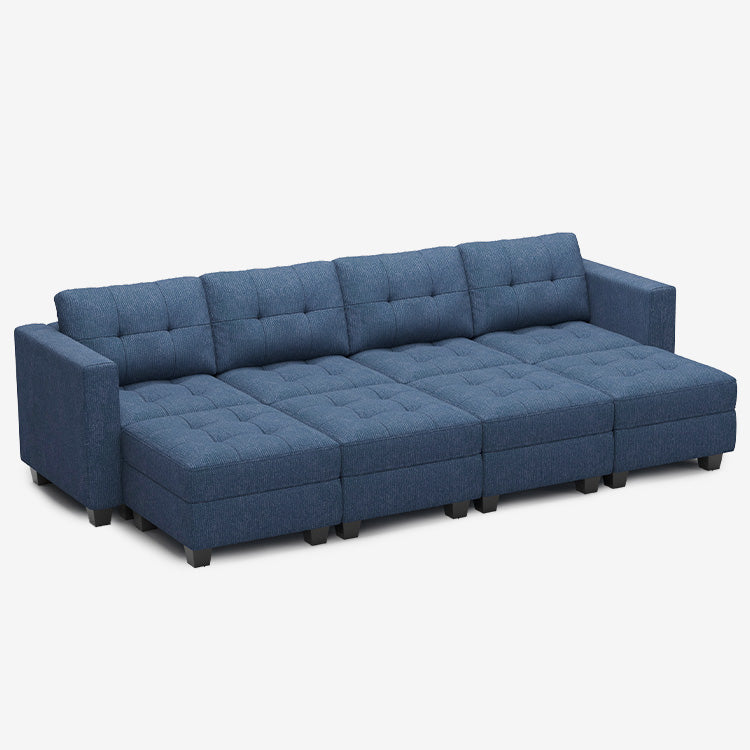 Canapé-lit modulaire Belffin 8 places + 6 côtés avec siège de rangement