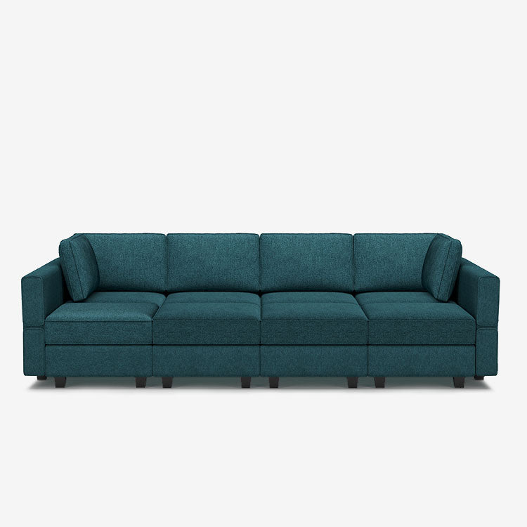 Belffin 8 Seats + 8 Sides Modular Terry Sleeper Sofa with Storage Seat