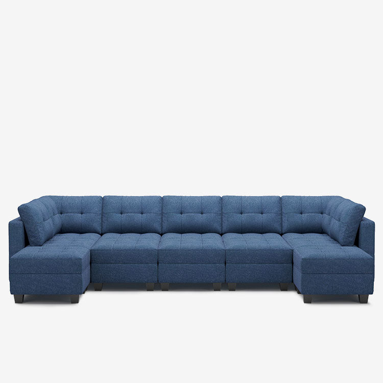 Belffin 12 Seats + 9 Sides Modular Weave Sofa with Storage Seat