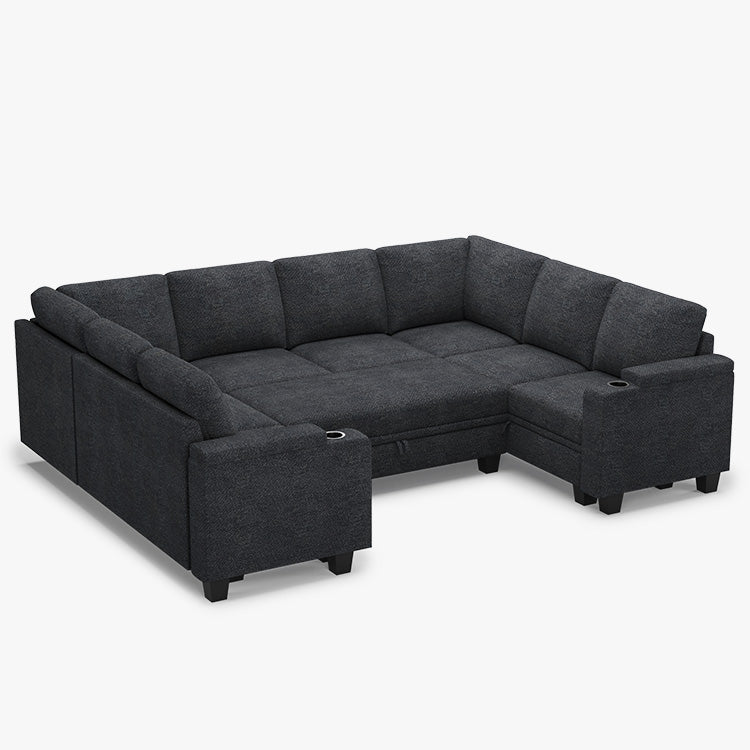 Belffin 8 Seater Modular Chenille Sofa